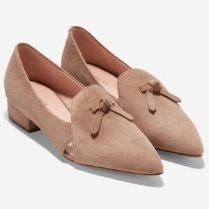 Cole Haan Grand Viola Skimmer Flat Suede Light Whiskey 10